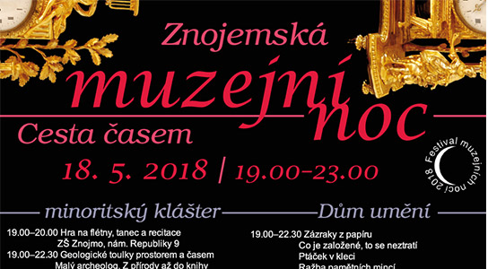 Znojemská muzejní noc 2018 v pátek 18. 5. 