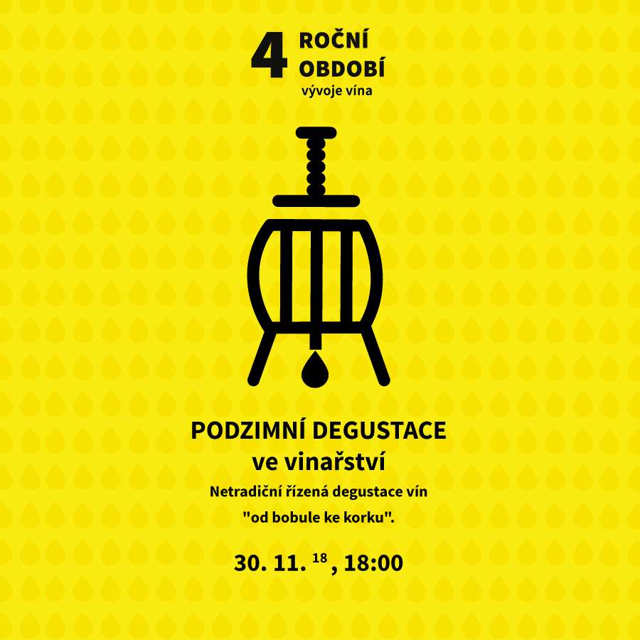 Podzimní degustace - pátek 30. 11. 2018