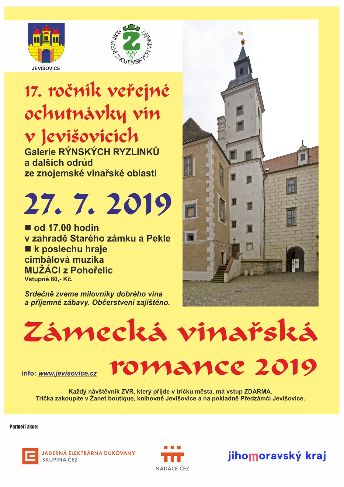 Zámecká vinařská romance 2019 VÝSLEDKY